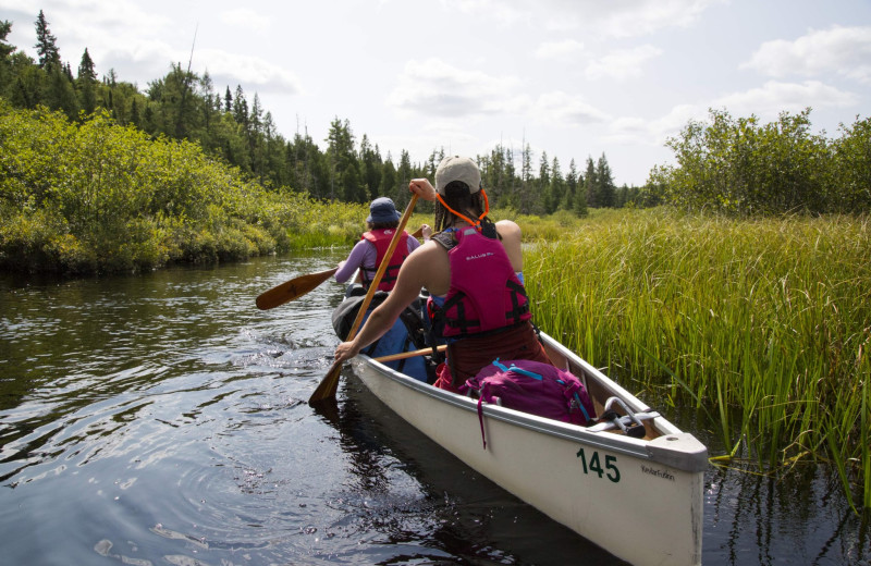 Canoeing at Algonquin Log Cabin.