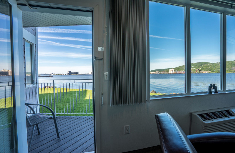Guest room view at South Pier Inn.