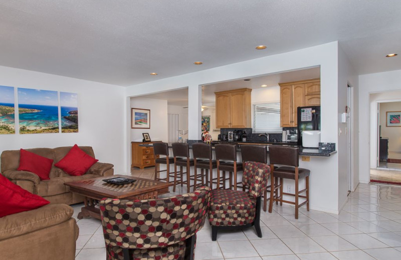 Rental interior at Hawaiian Vacation Rentals.