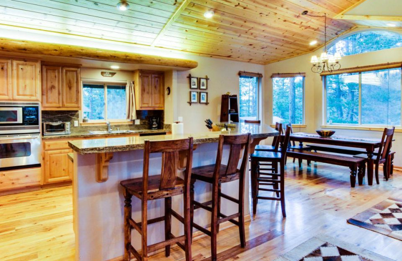 Vacation rental kitchen at Vacasa Rentals Lake Tahoe.