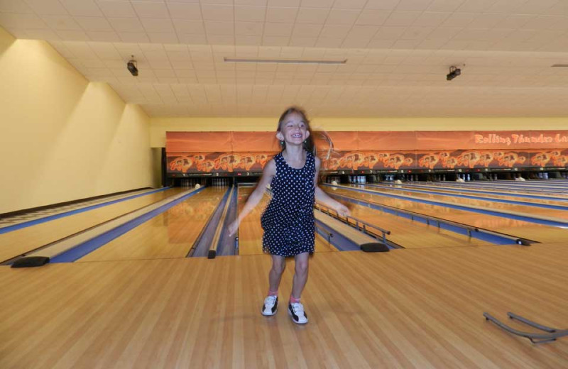 Bowling alley at Sky Ute Casino Resort.