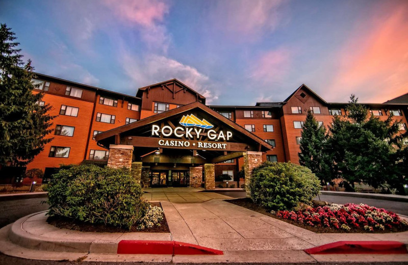 Exterior view of Rocky Gap Casino Resort.