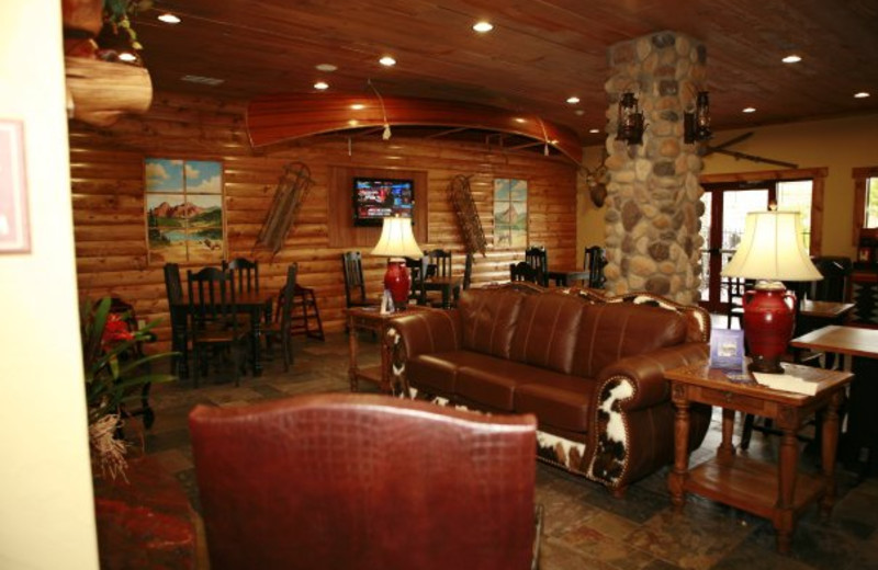 Breakfast room at The Inn at Circle T serves a full hot breakfast buffet.