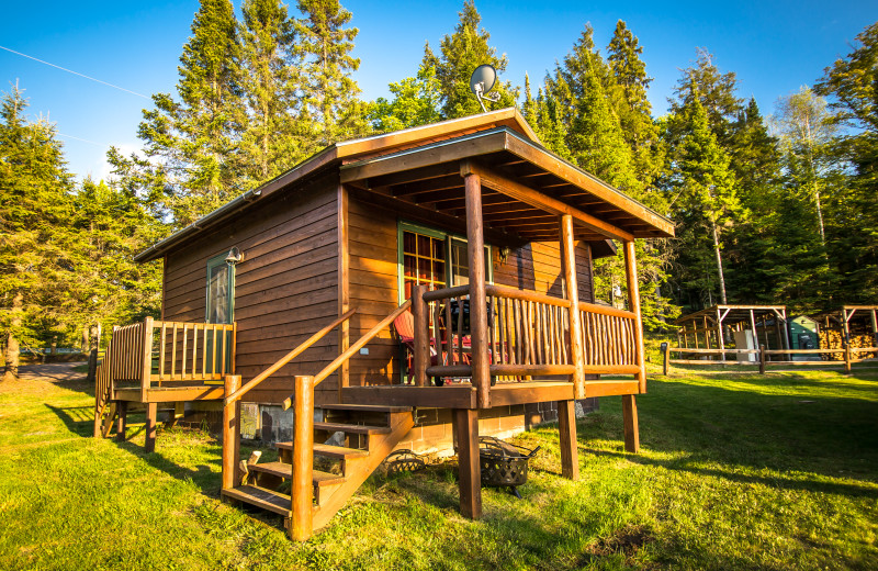 Cabin exterior at Wilderness Bay Lodge and Resort.