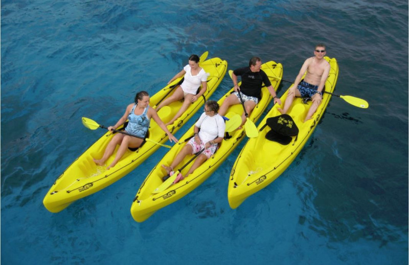 Kayaking at Chateau Lake Logan.