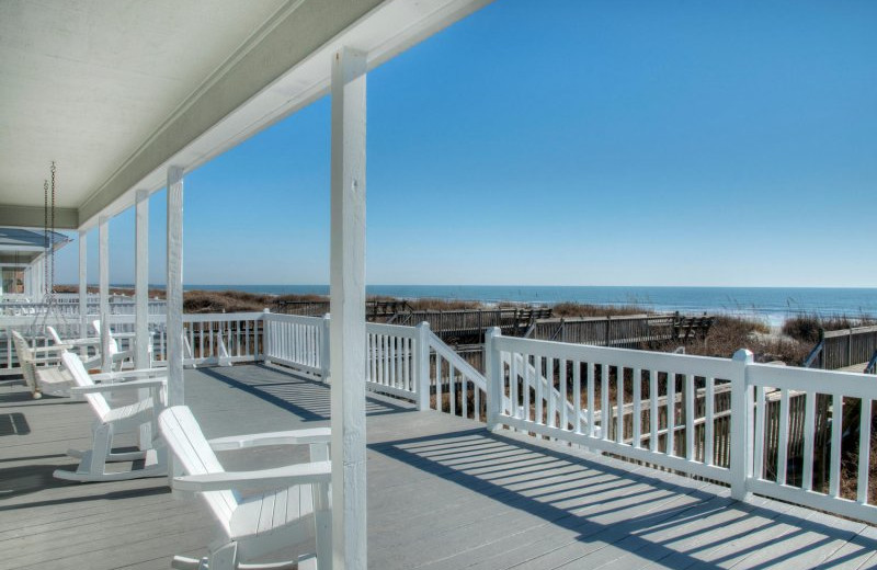 Rental deck at Grand Strand Vacations.