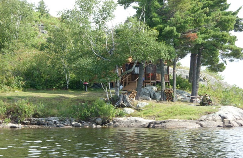 Cabin exterior at Lake Of The Woods Lodge.