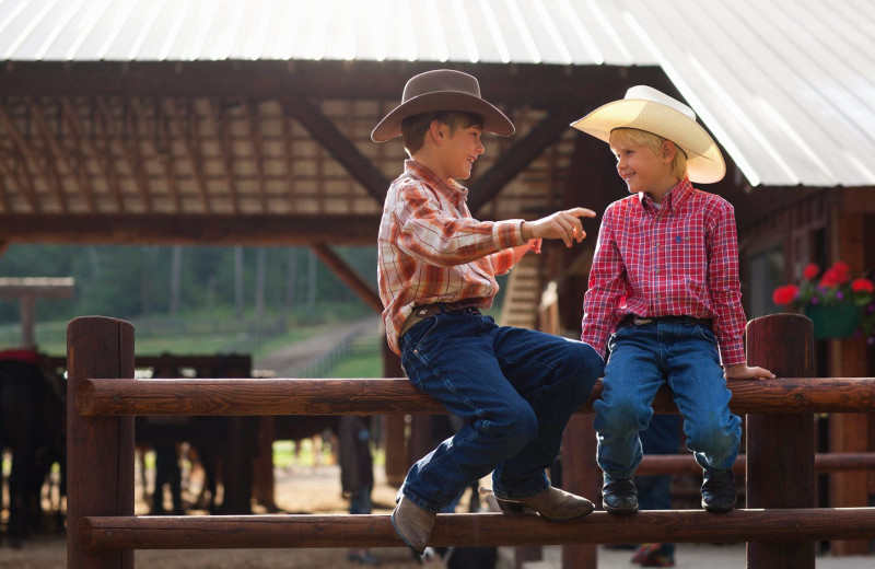 Dude ranch at Averill's Flathead Lake Lodge.
