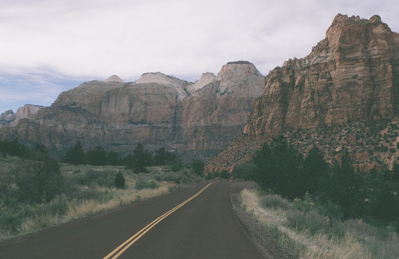 Mountains at Escalante Yurts.