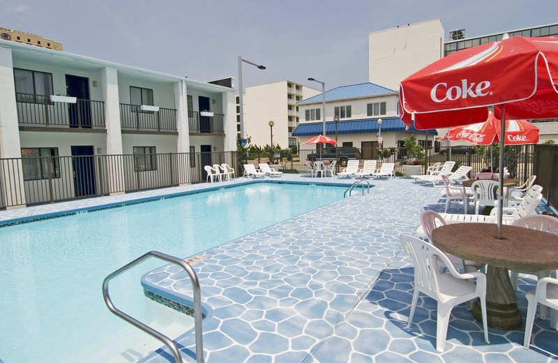 Outdoor pool at Best Western PLUS Oceanfront Virginia Beach.