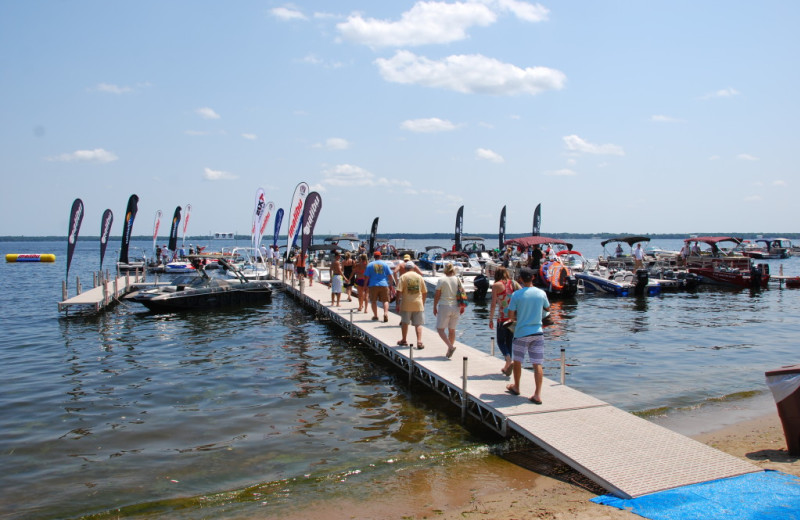 Dock at Quarterdeck Resort.