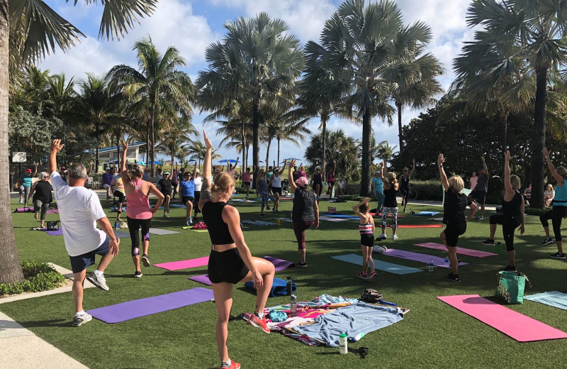 Yoga at Beach Vacation Rentals.