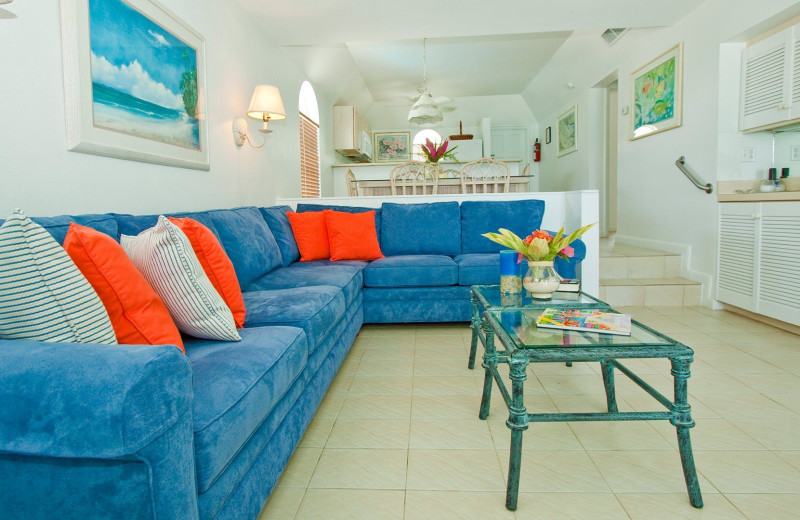 Guest living room at Paradise Island Beach Club.