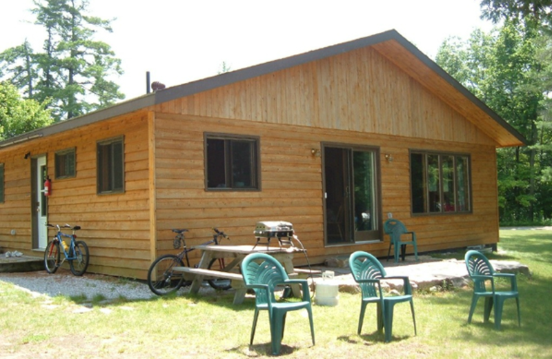 Cottage exterior at Paquana Cottage Resort.