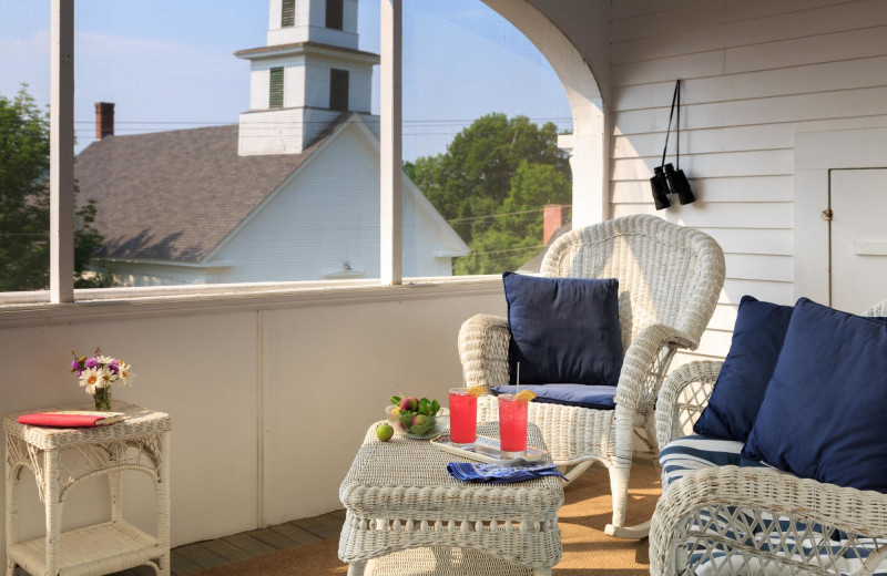 Balcony at Rabbit Hill Inn.