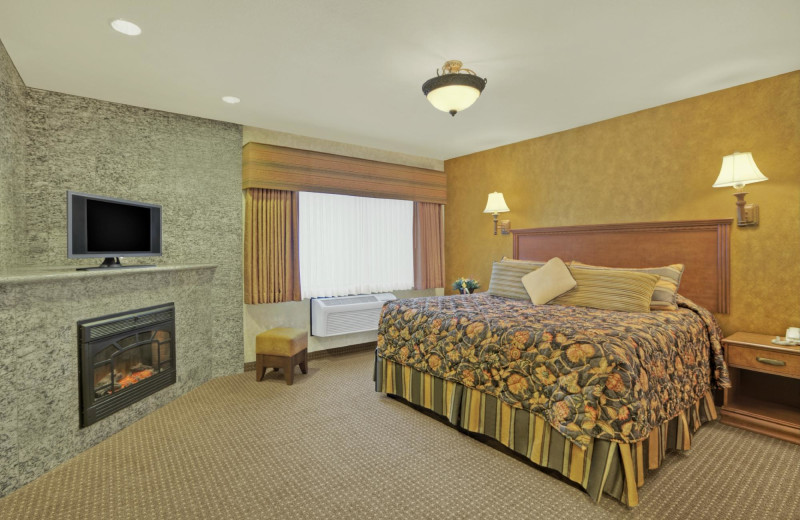 Guest room at Rushmore Express Inn & Family Suites.