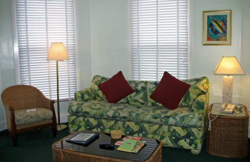 One bedroom loft living room at The Banyan Resort.