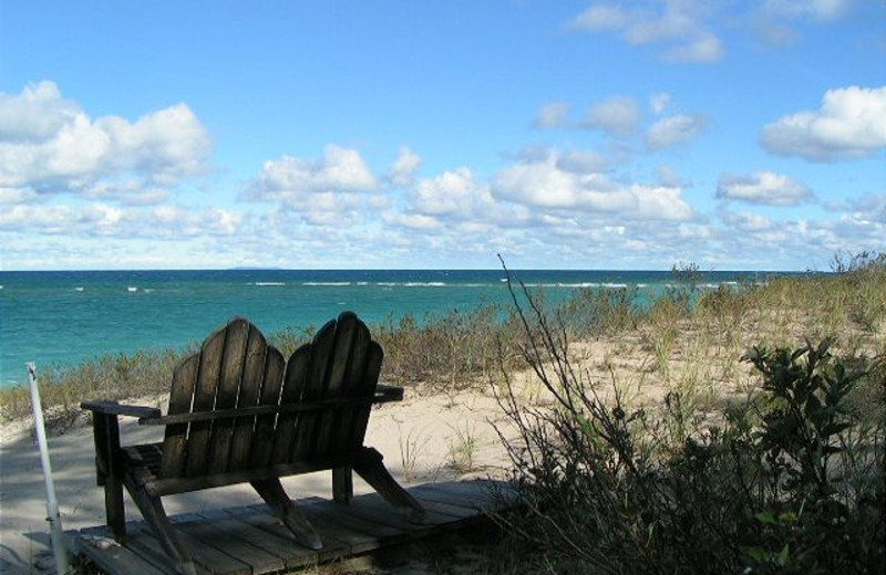 Lake view at Visit Up North Vacation Rentals.