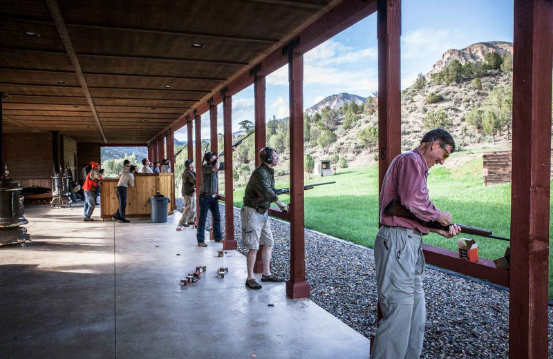 Target practice at Branded Rock Canyon.