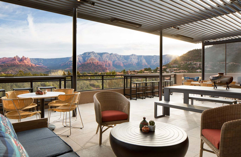 Patio at Sky Rock Inn of Sedona.