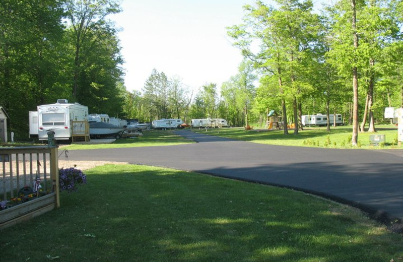 RV resort at Appeldoorn's Sunset Bay Resort.
