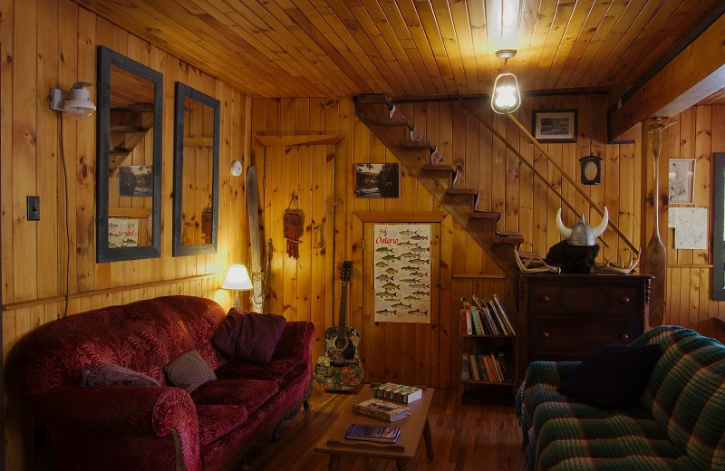 Lodge interior at Algonquin Eco-Lodge.