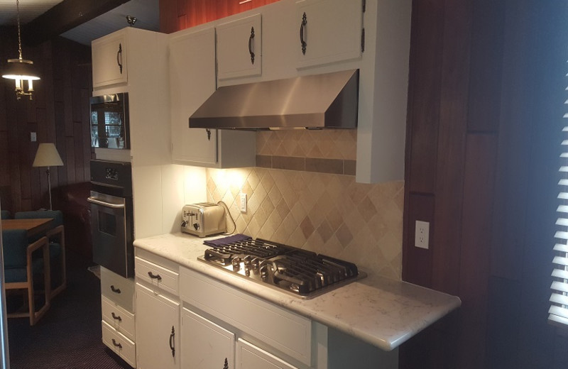 Guest kitchen at St. Moritz Lodge