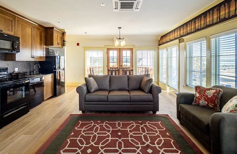 Guest room at Herrington Harbour.