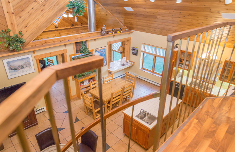 Cottage interior at Door County Cottages.