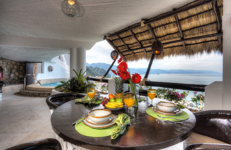 Villa patio at Ocho Cascadas Resort.