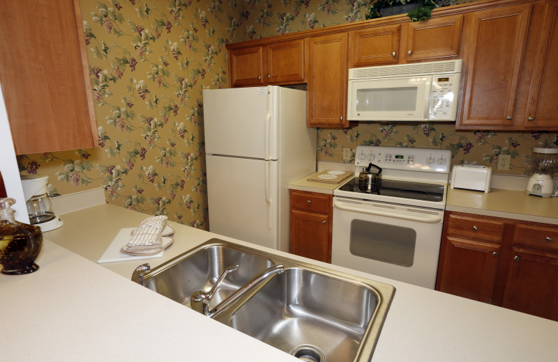 Guest kitchen at King's Creek Plantation.