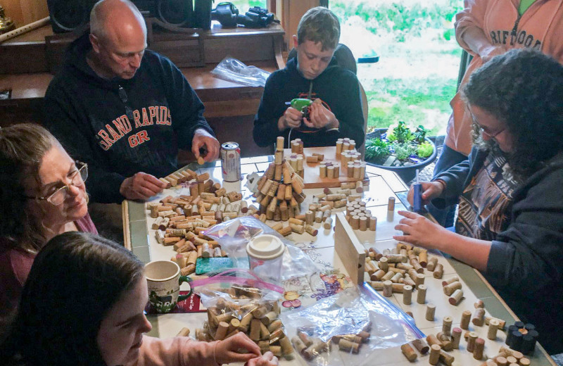 Family crafts at Driftwood Resort.