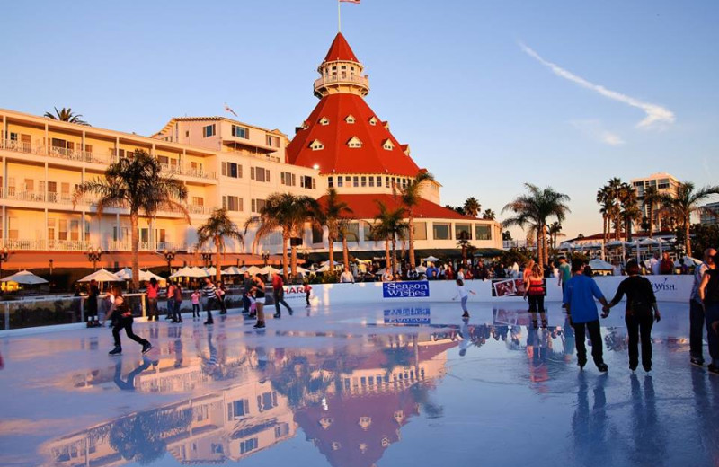 Ice skating at The Sofia Hotel.