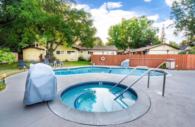 Outdoor pool at EuroSpa & Inn.