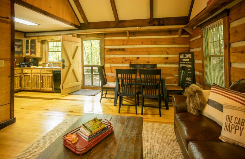 Rental kitchen at Nevaeh Cabin Rentals.