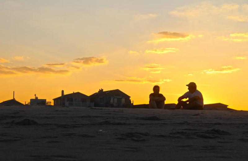 Relaxing on the beach at Ward-Realty.