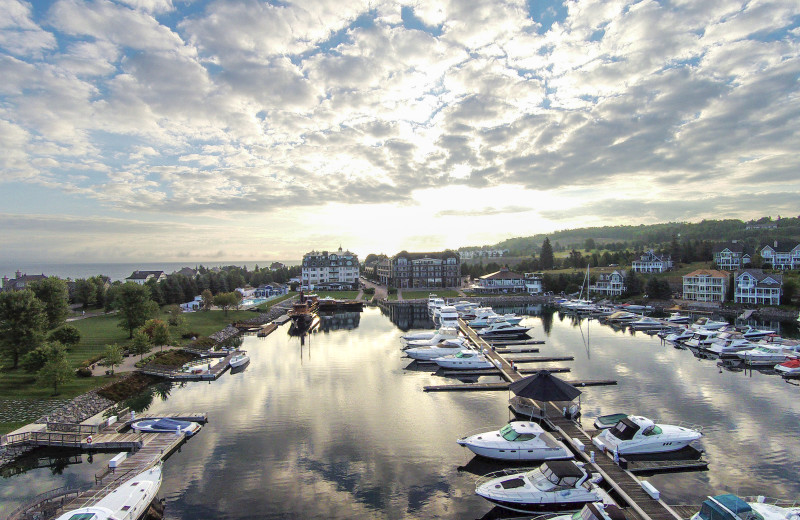 Exterior view of Bay Harbor Village Hotel & Conference Center.