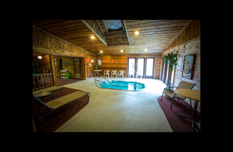 Hot tub at Northern Pine Inn.