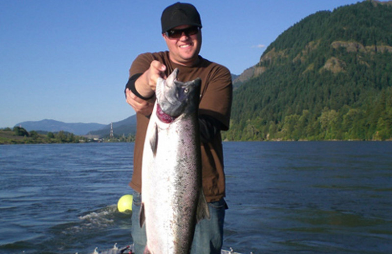 Fishing at  Carson Ridge Cabins