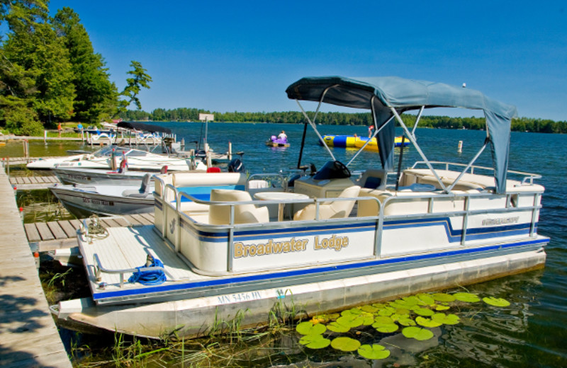 Pontoons at Broadwater Lodge.