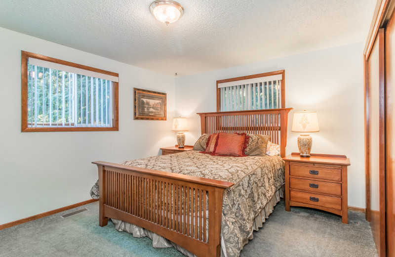 Rental bedroom at Kiwanda Coastal Properties.