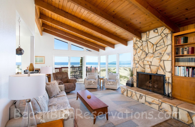 Rental living room at Beach Bum Holiday Rentals.