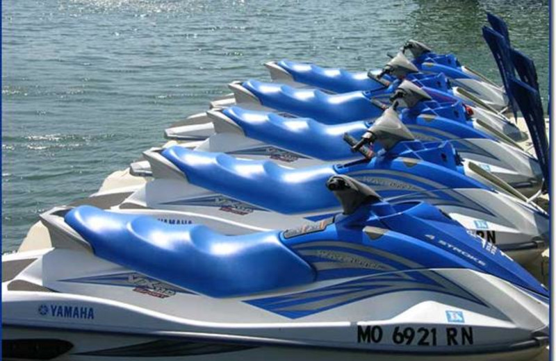 Jet skis at Robin's Resort.