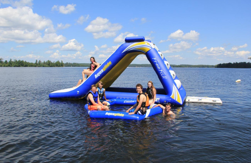 Water slide at Pehrson Lodge Resort.