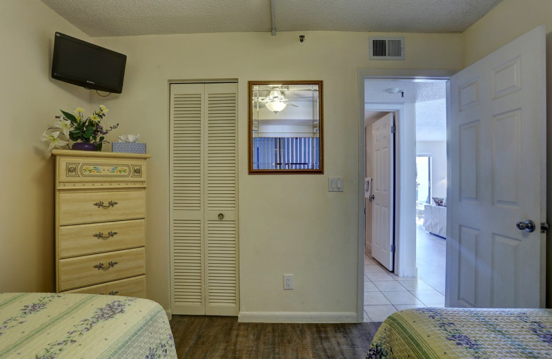 Guest bedroom at Caprice Resort.