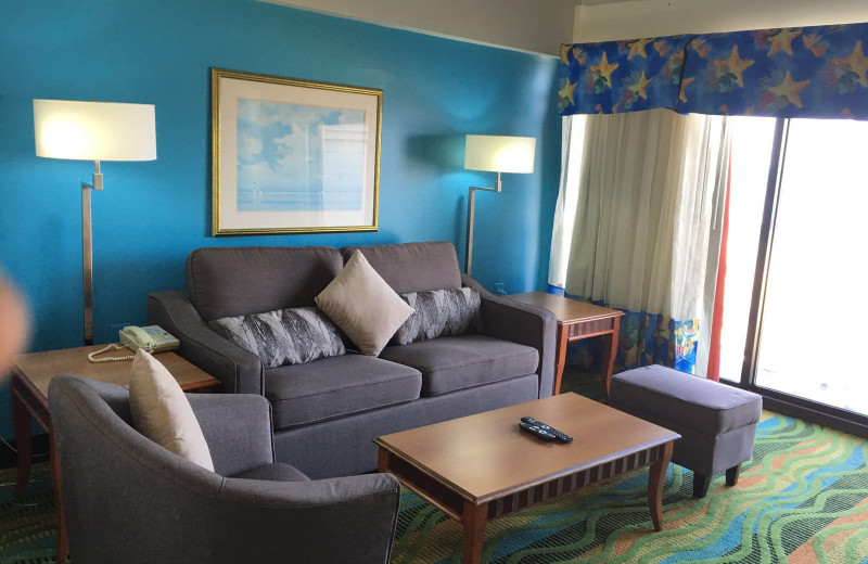 Guest room at The Dolphin Inn.