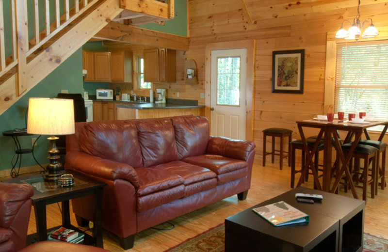 Cabin interior at Rock Creek Cabins