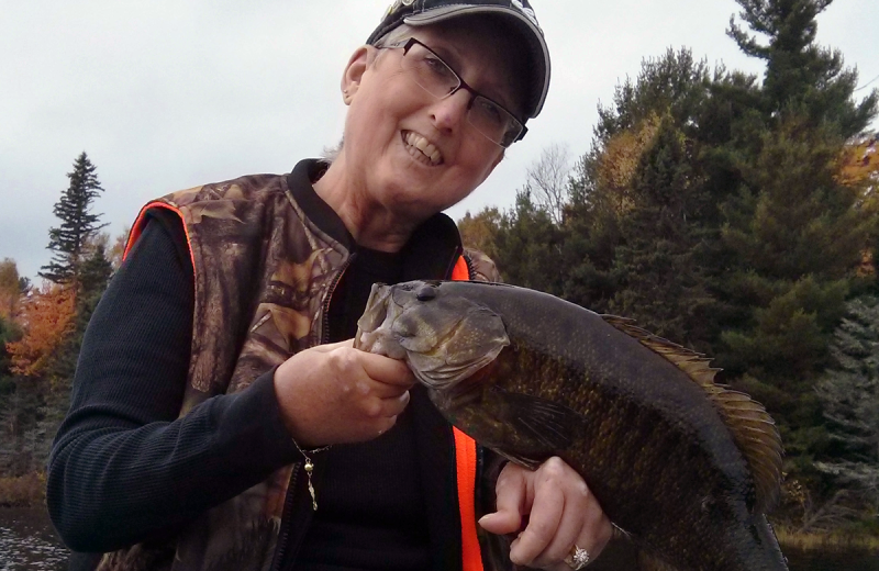 Fishing at Marten River Lodge.