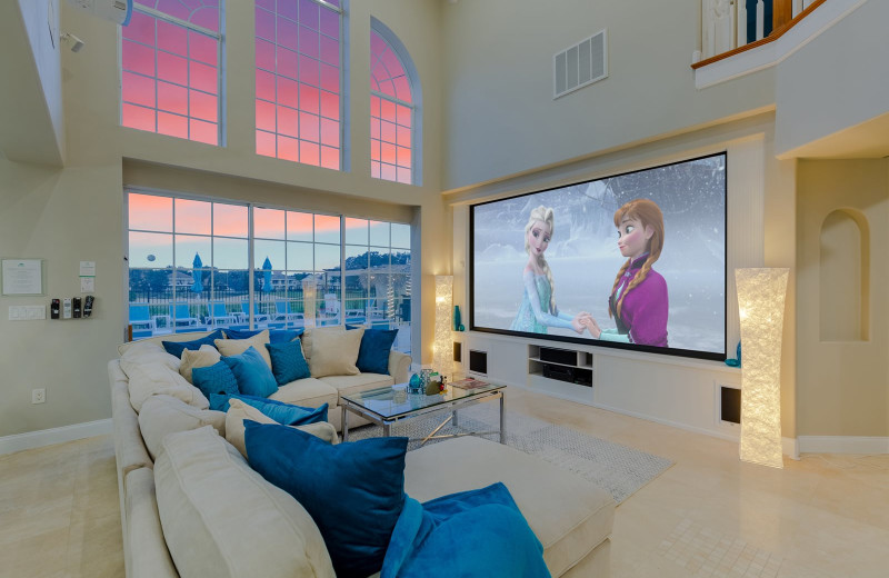 Rental living room at Reunion Vacation Homes.