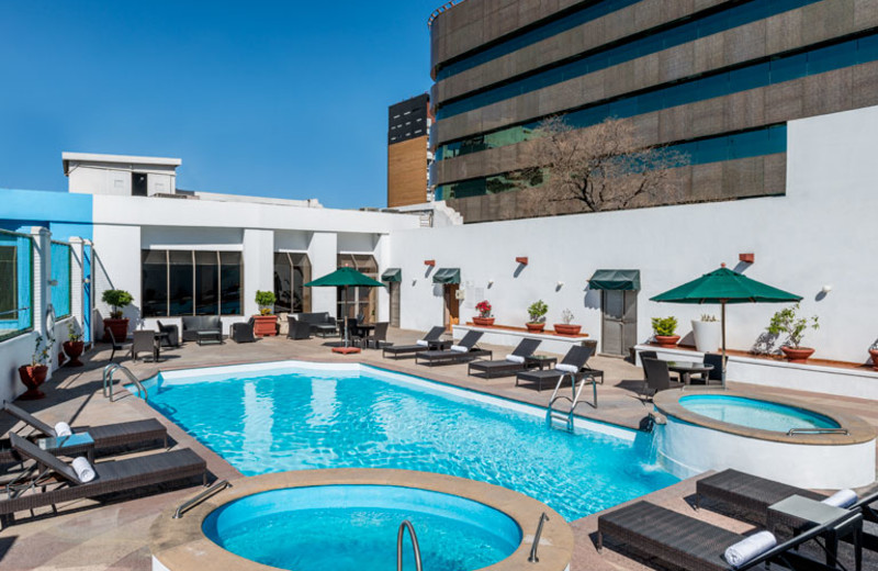 Outdoor pool at Sheraton Ambassador Hotel.